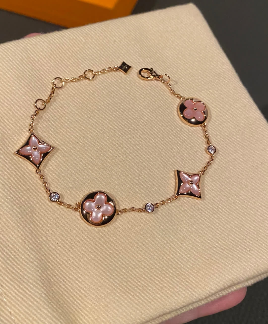 Louis Vuitton Gold Flower Bracelet